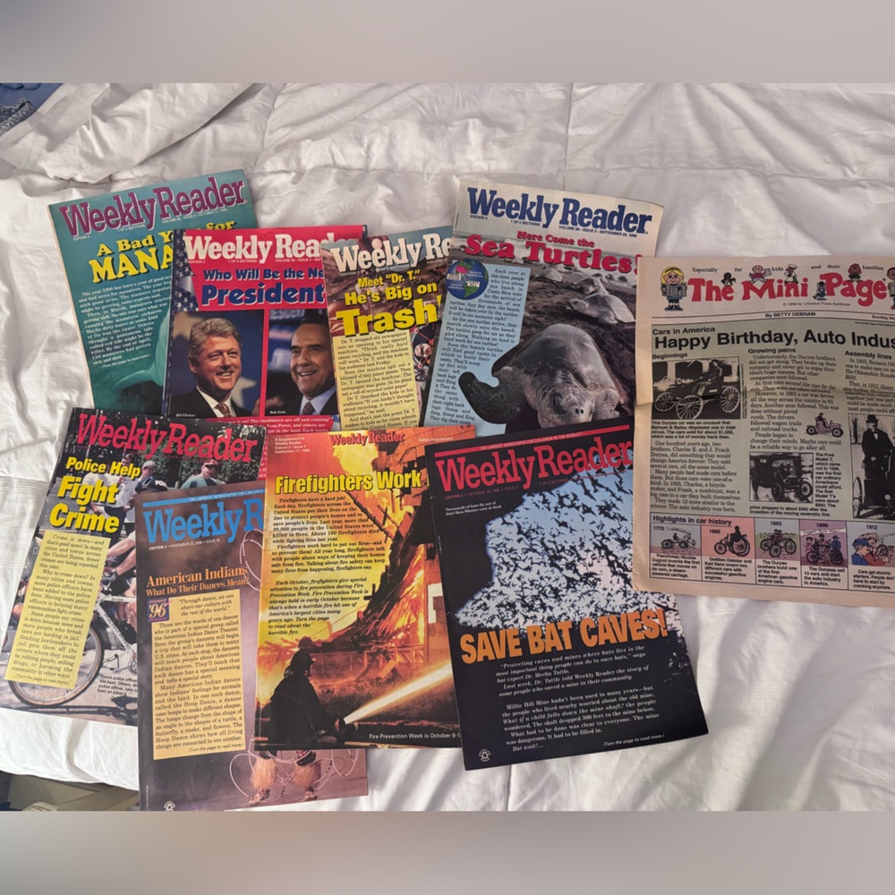 Vintage Weekly Reader Magazine Collection 1990s